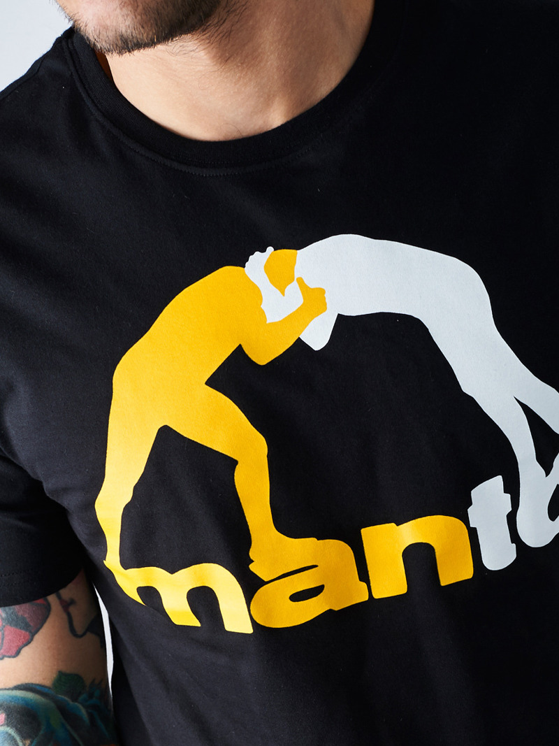 MANTO logo classic t-shirt -black